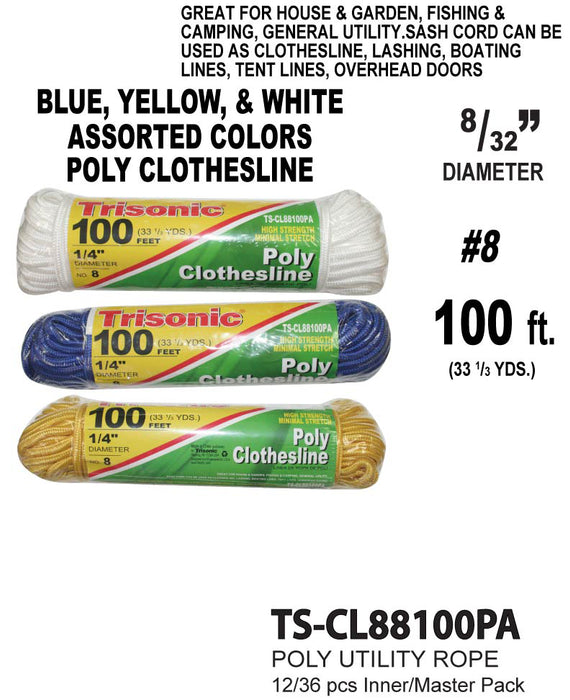 TS-CL88100PA - #8 Poly Clothesline (100 ft.)