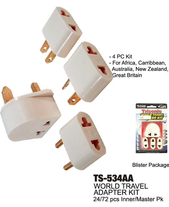 TS-534AA - World Travel Adapter Kit**