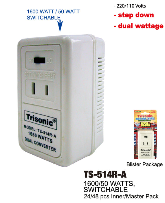 TS-514R-A - Switchable Foreign Travel Converter
