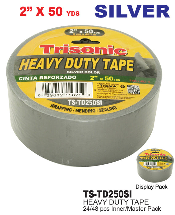 TS-TD250SI - Heavy Duty Silver Duct Tape