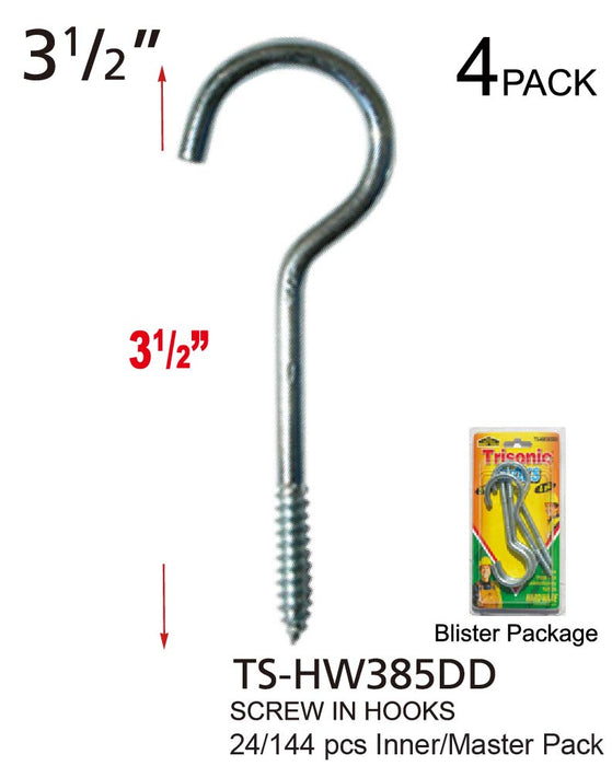 TS-HW385DD - Screw In Hooks (3®")