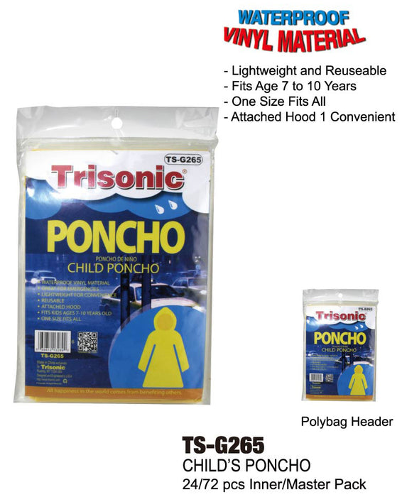 TS-G265 - Child's Poncho
