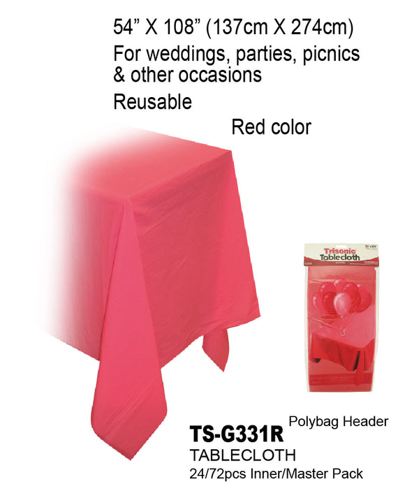 TS-G331R - Red Table Cloth**