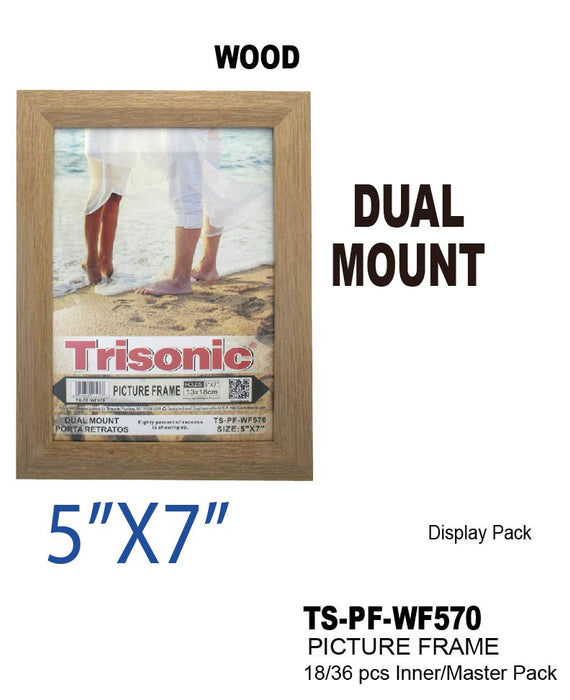 TS-PF-WF570 - 5x7" Wood Picture Frame