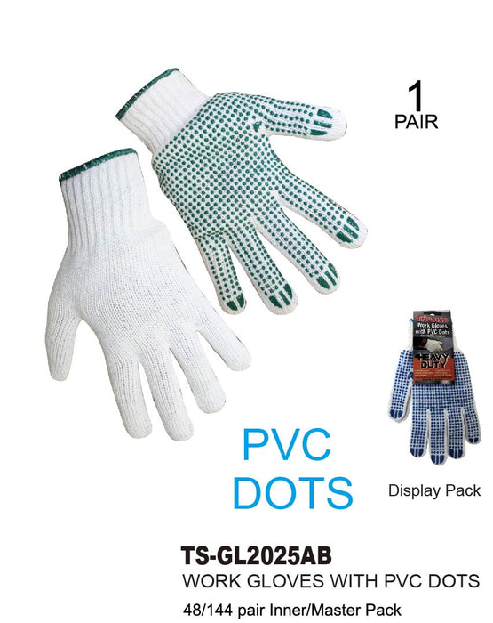 TS-GL2025AB - Work Gloves w/ PVC Dots **