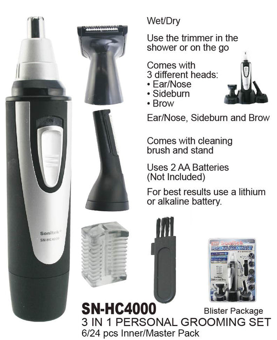 SN-HC4000 - 3 in 1 Personal Grooming Kit