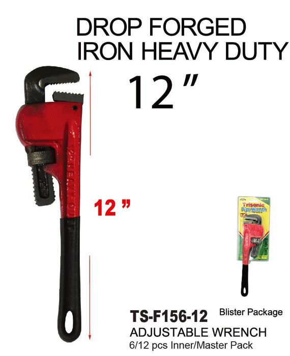 TS-F156-12 - Adjustable Pipe Wrench (12 in.)