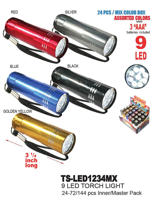 TS-LED1234MX - 9 LED Flashlight