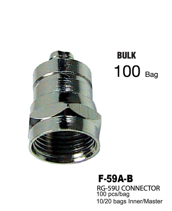 F-59A-B - RG-59U Connector Bulk