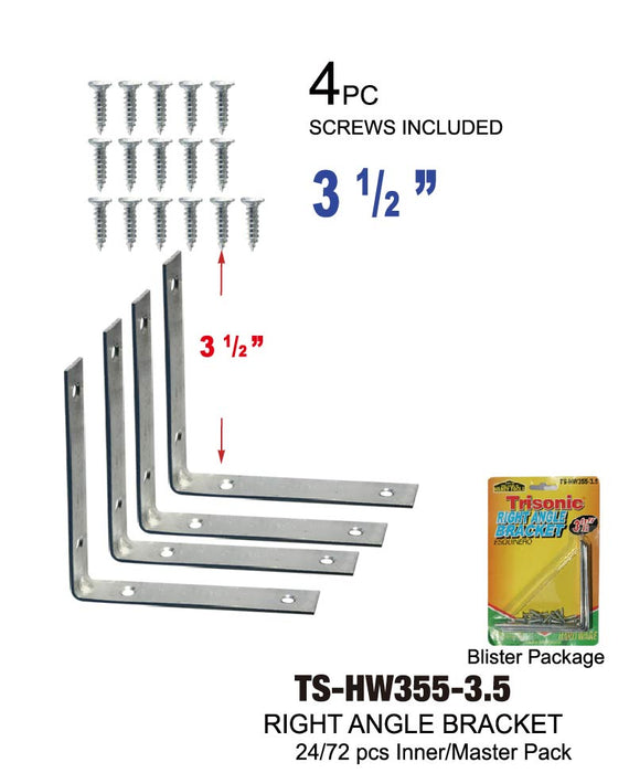 TS-HW355-3.5 - Right Angle Bracket (3®")