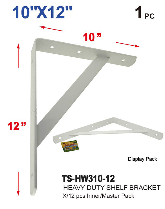 TS-HW310-12 - Heavy Duty Shelf Bracket (10" x 12")
