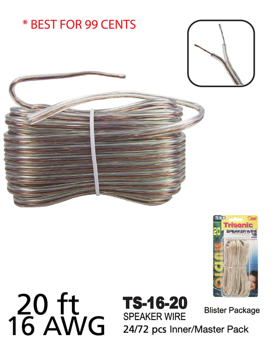 TS-16-20 - 16 Gauge Speaker Wire (20 ft.)