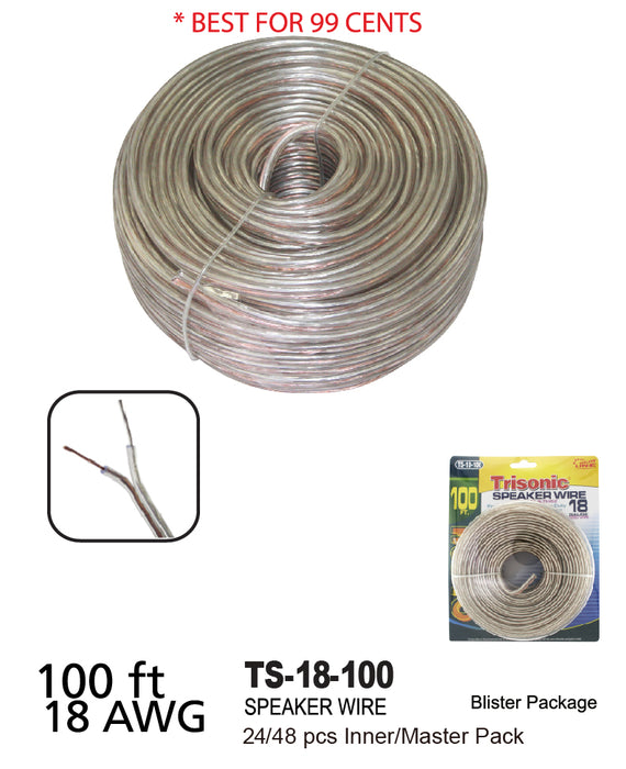 TS-18-100 - 18 Gauge Speaker Wire (100 ft.)