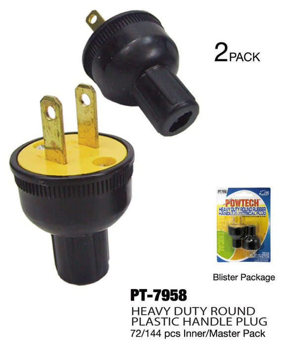 PT-7958 - Round Rubber/Plastic Handle Plug