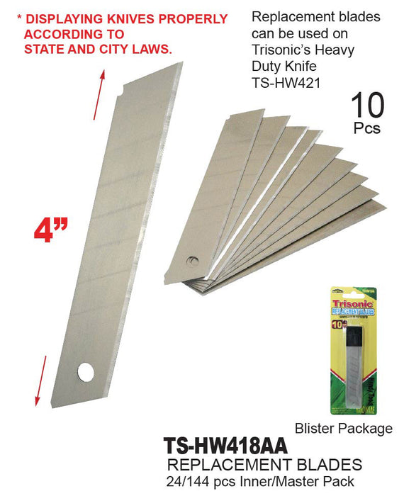 TS-HW418AA - Replacement Snap Blades