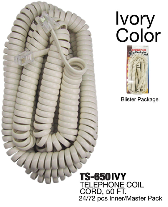 TS-650 IVY -  Telephone Coil Cord ***