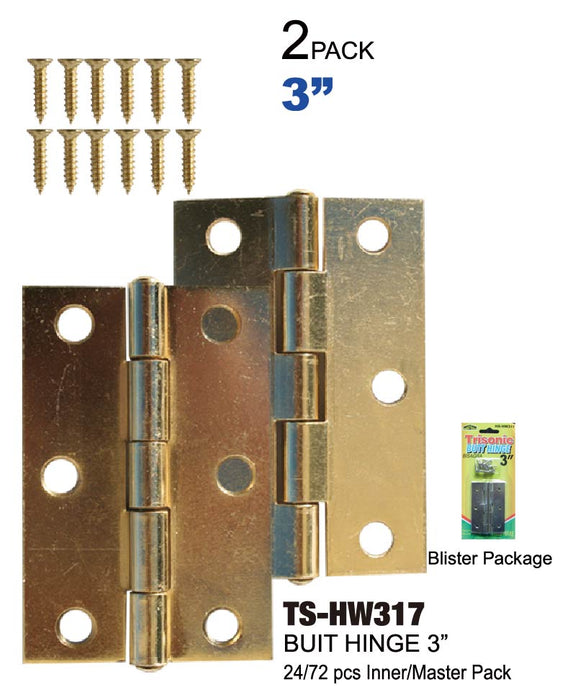 TS-HW317 - Butt Hinge (3")