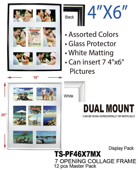 TS-PF46X7MX - 7 - 4x6" Collage Picture Frame