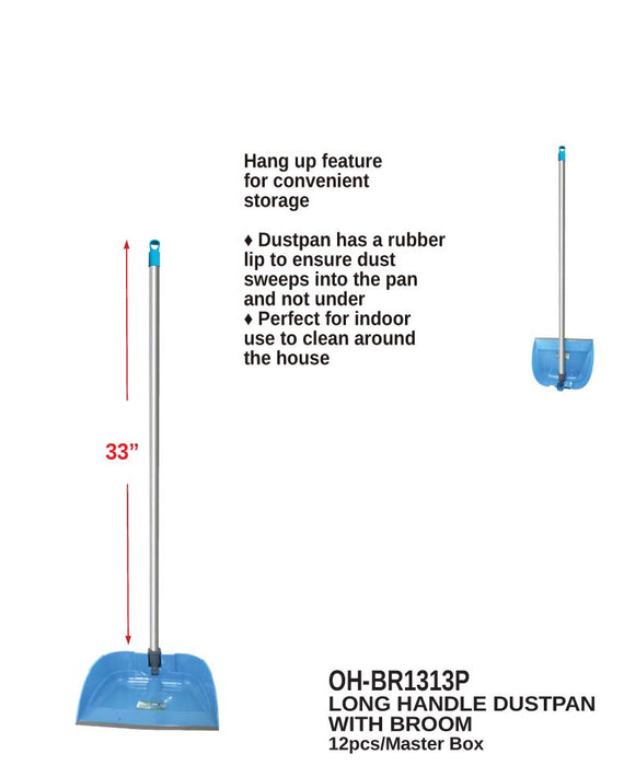 OH-BR1313P - Collapsible Long Handle Dust Pan