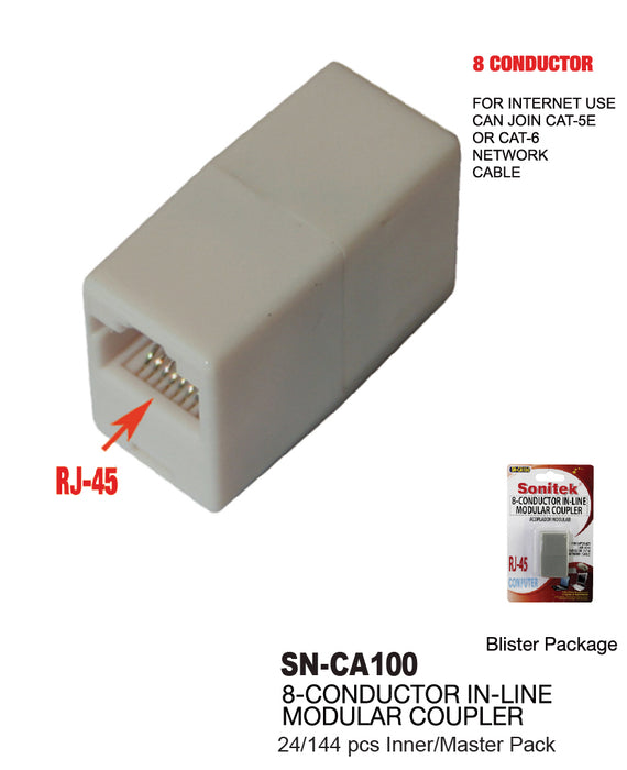 SN-CA100 - RJ-45 Modular Coupler