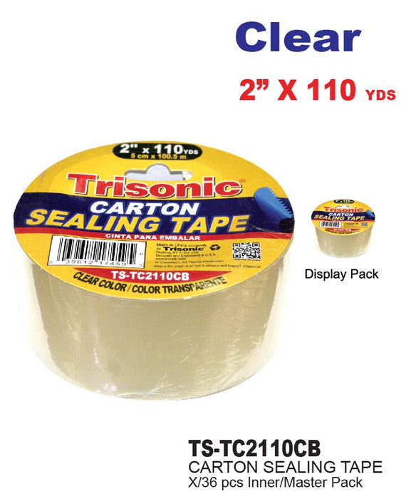TS-TC2110CB - Clear Carton Sealing Tape