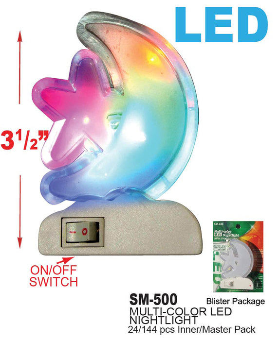 SM-500 - LED Moon and Star Night Light