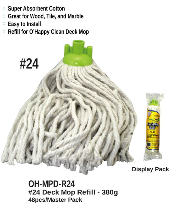 OH-MPD-R24 - #24 Deck Mop Refills (380g)