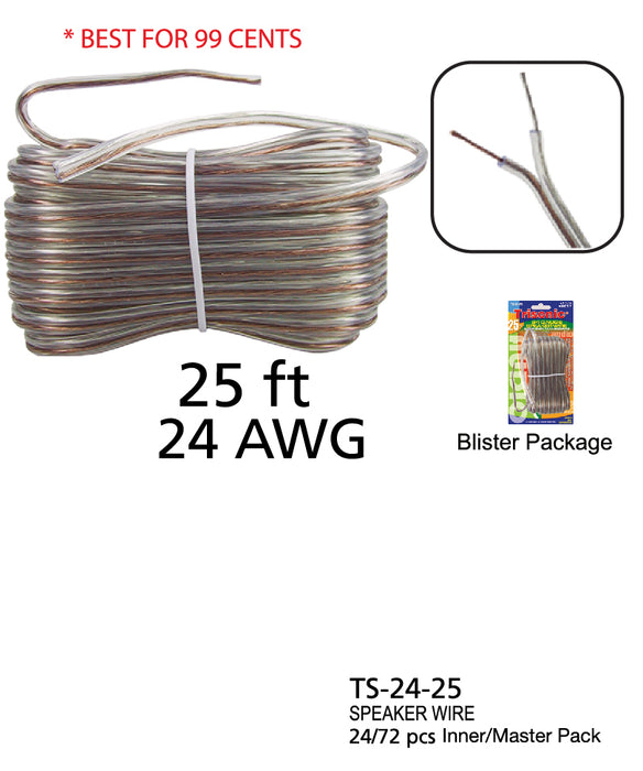 TS-24-25 - 24 Gauge Speaker Wire (25 ft.)