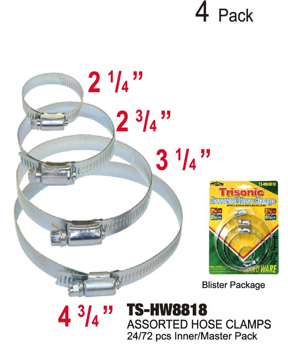 TS-HW8818 - Large Assorted Hose Clamps