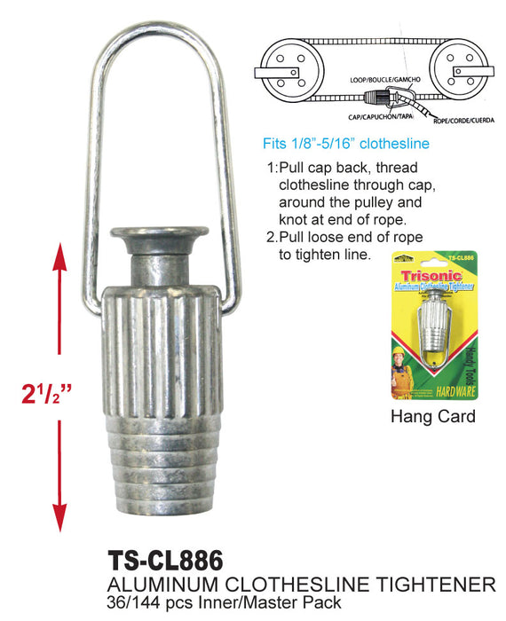 TS-CL886 - Aluminum Clothesline Tightener