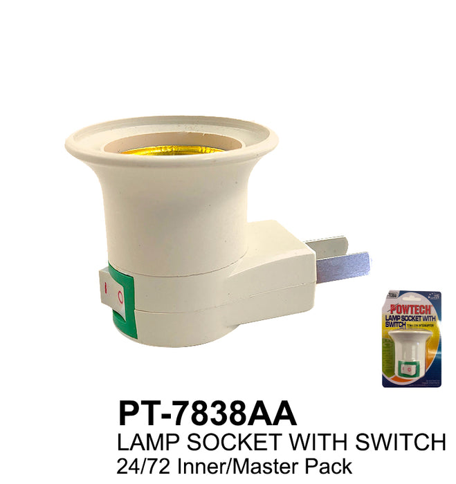 PT-7838AA - Lamp Socket with Switch