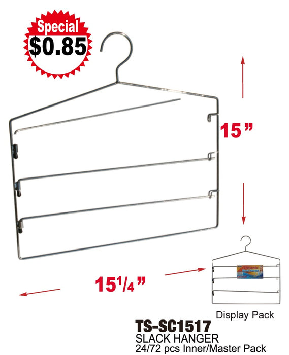 TS-SC1517 - Stainless Steel Slack Hanger **