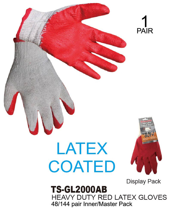 TS-GL2000AB - Red Latex Gloves