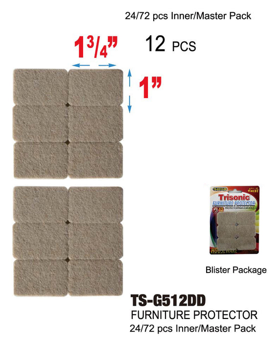 TS-G512DD - Rectangular Furniture Protectors