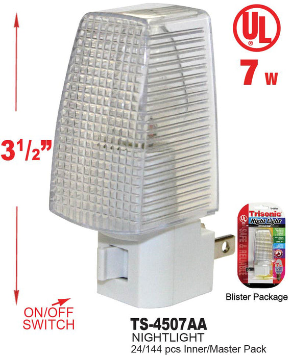TS-4507AA - Clear Rectangular Night Light