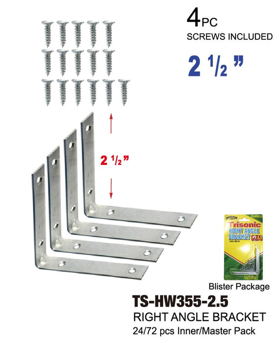 TS-HW355-2.5 - Right Angle Bracket (2®")