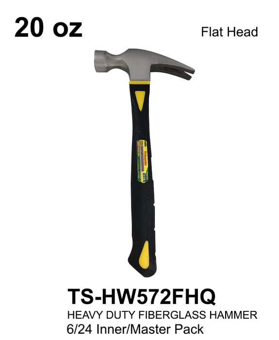 TS-HW572FHQ - Heavy Duty Flathead Fiberglass Hammer