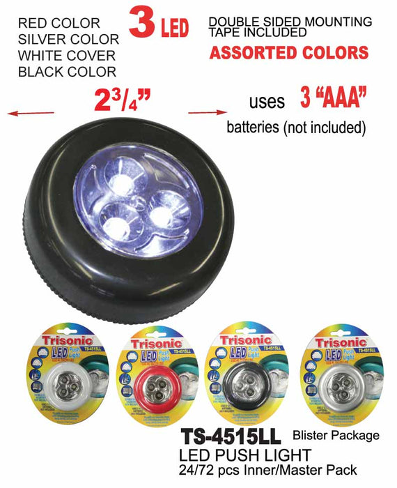 TS-4515LL - 3 LED Push Light