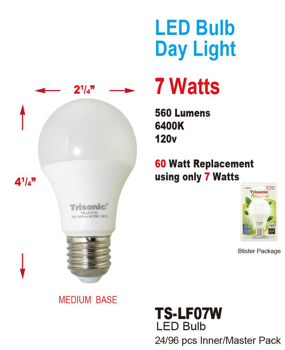 TS-LF07W - High Quality LED Bulb (7 Watts)