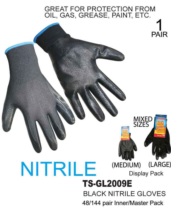 TS-GL2009 - Black Nitrile Gloves