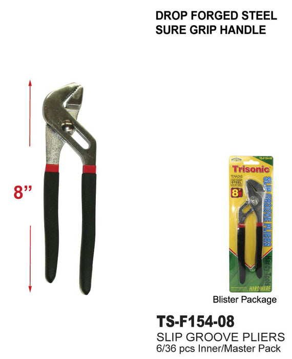 TS-F154-08 - Slip Groove Pliers (8 in.)
