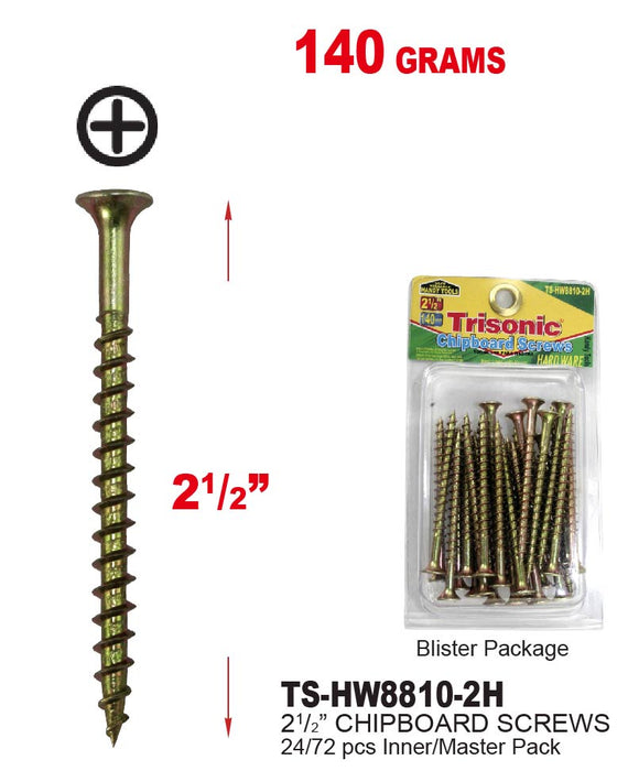 TS-HW8810-2H - Chipboard Screws (2«")