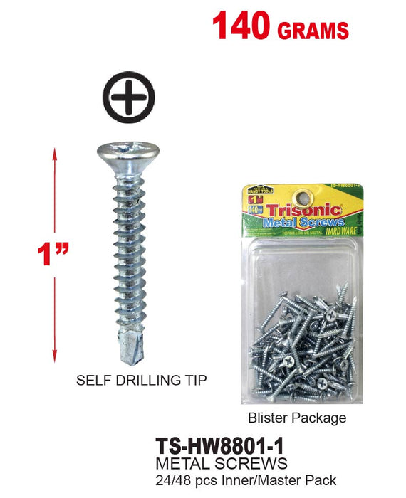 TS-HW8801-1 - Metal Screws (1")