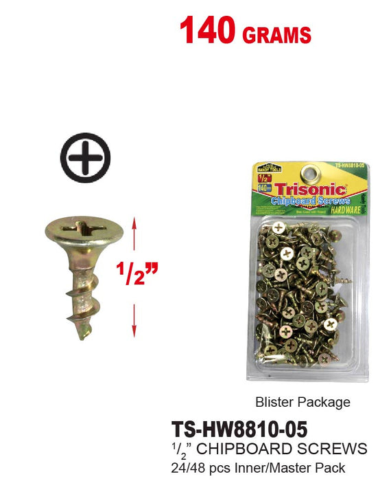 TS-HW8810-05 - Chipboard Screws (®")