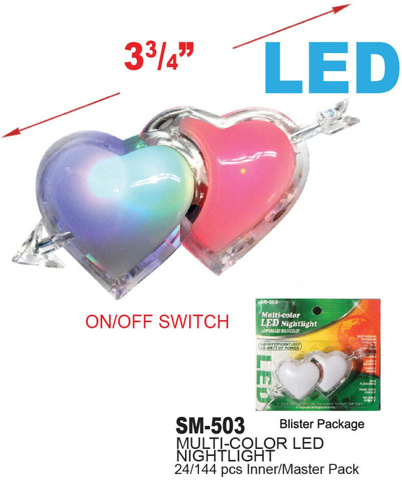 SM-503 - LED Heart Night Light