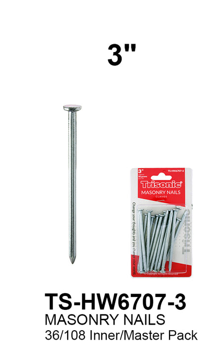 TS-HW6707-3 - Masonry Nails (3")