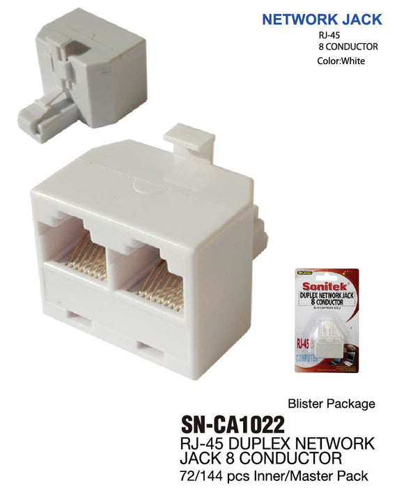 SN-CA1022 - RJ-45 Duplex Network Jack