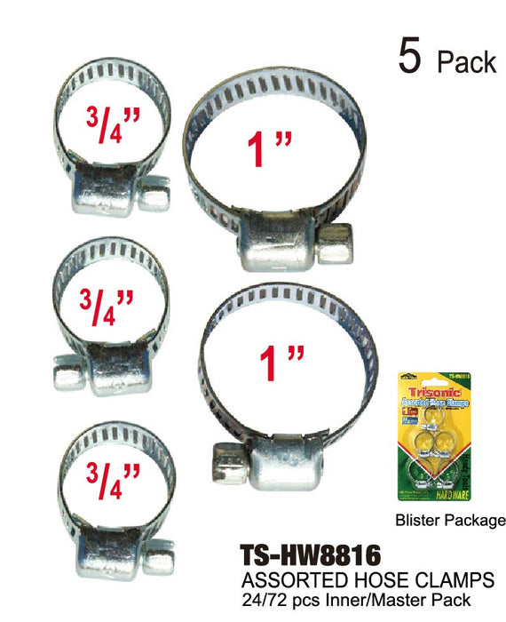 TS-HW8816 - Assorted Hose Clamps