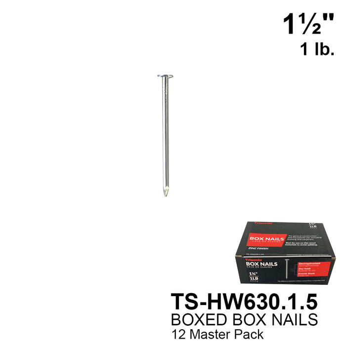 TS-HW630.1.5 - 1.5" BOX NAILS 1LB