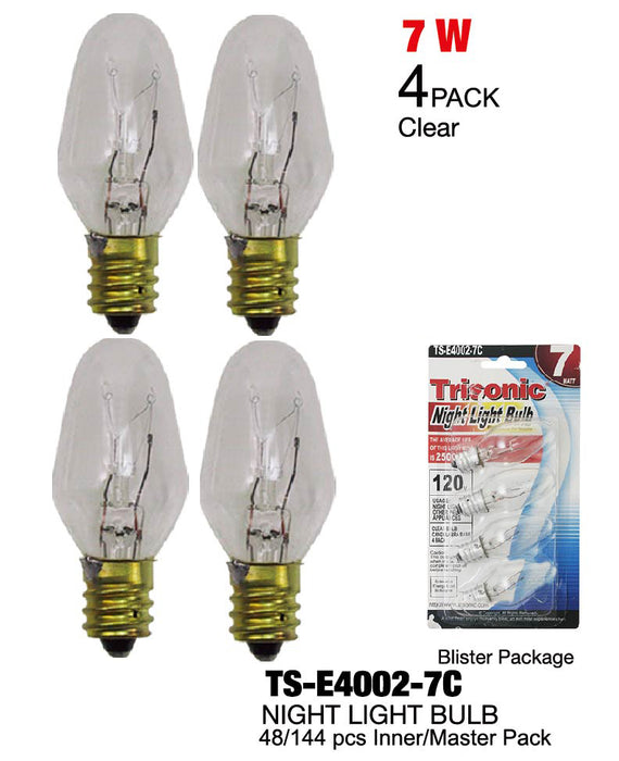TS-E4002-7C -  Clear Night Light Bulbs